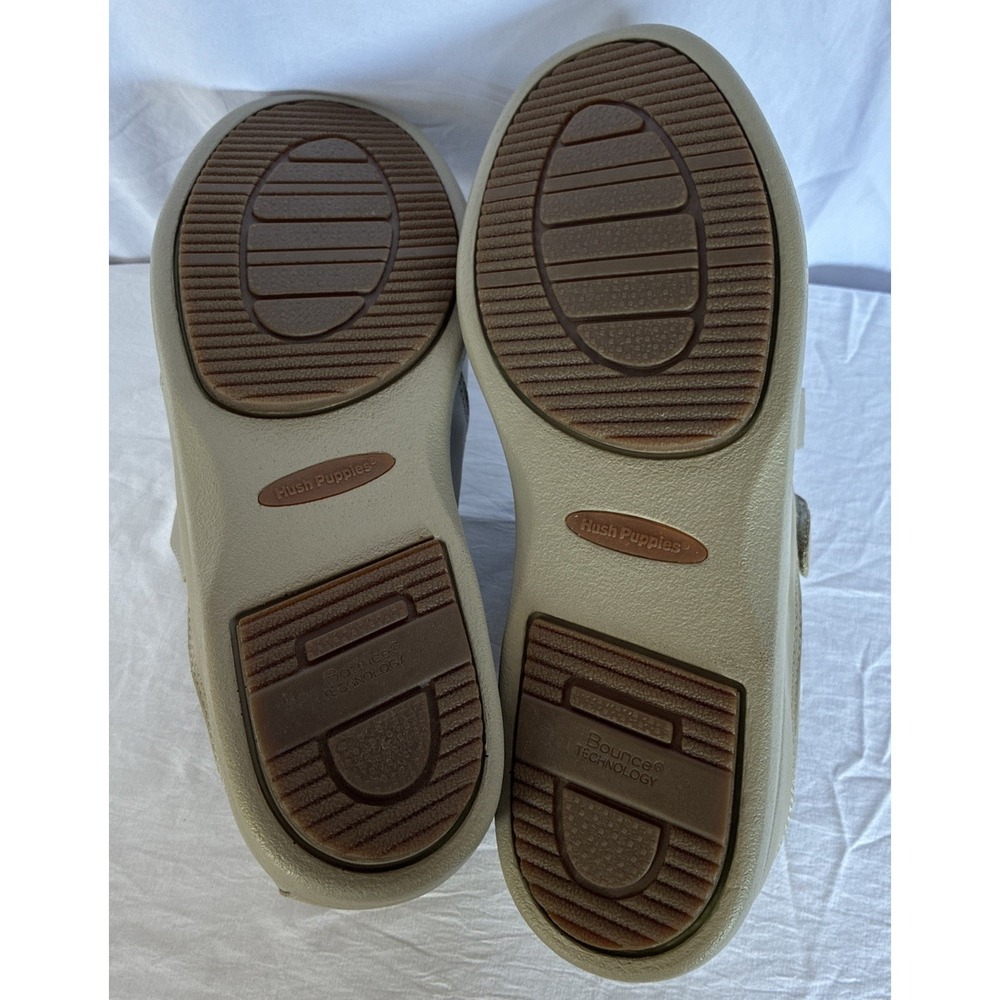 Hush Puppies POWER WALKER II TAUPE Leather Women's NEW Walking Shoes Size 9.5 - Picture 11 of 13